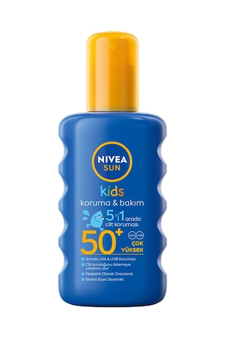 Nivea Sun 50+GKF Koruma & Bakım Renkli Çocuk Güneş Spreyi 200 ML