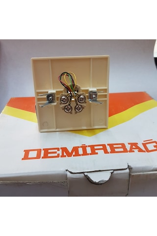 Dmr Demirbağ Soketli Tlf Prizi Rj11 Nümeris Telefon Prizi 1 Adet