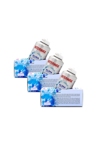 Interwax 3 Adet Limon Kokulu Klima Temizleyici Klima Fresh