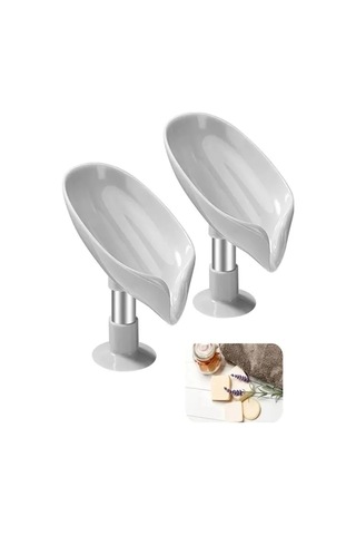 Vantuzlu Yaprak Şeklinde Sabunluk - Mutfak Ve Banyo İçin 12 Izgara