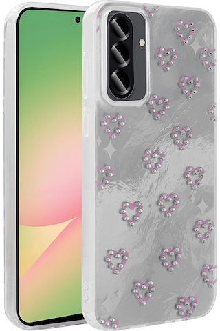 Galaxy A26 Uyumlu Uyumlu Kılıf Kamera Korumalı Figürlü Zore Ponti Silikon Kapak - Beyaz Beyaz