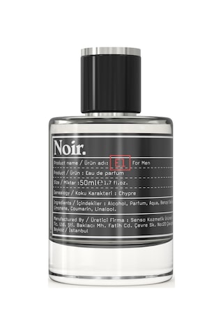 Noir E1 Erkek Parfüm EDP  50 ML