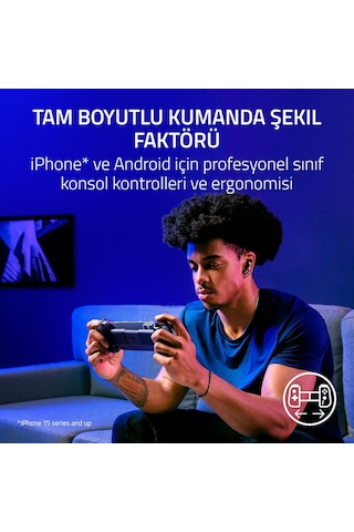 Razer Kishi V3 Phantom White - Apple Uyumlu iPhone & Android Akıllı Telefonlar Diğer