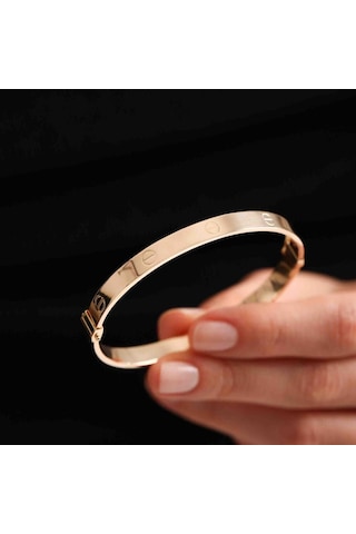 Sembol Gold Altın Çivi Kelepçe T12948