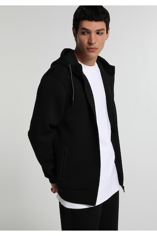 Colin's Colins Regular Fit Kapüşonlu Düz Erkek Siyah Sweatshirt Cl1082116 Q1.v1 Blk