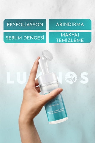 Luminos Fırça Başlıklı Yüz Temizleyici ve Arındırıcı Köpük 150 ML
