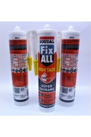 Soudal Fixall High Tag Beyaz Silikon Korniş Yapıştırıcı