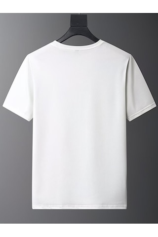 Nevermind Sevgili Kombini Ayıcık Kalp Baskılı Çift Tişört Oversize Unisex P Beyaz