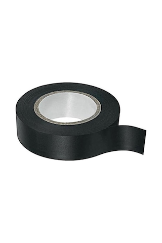 İzole Pvc Elektrikçi Elektirik Kablo Bandı Siyah Renk Bant Bandı Eni: 1.9 Cm Uzunluk: 9 Metre 5 Adet
