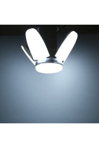 Vkemall 4'lü Değişken Garaj Lambası, Ac 85-265v Beyaz Işık, Geniş Açılı Panel, 60w 6000lm, 2 Adet Diğer