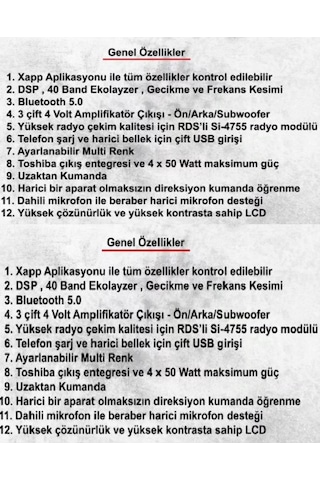 Usb-509 Usb -bluetoothmp3- Radyo Çalar Oto Teyp Enerji Oto Power 3 Anfi Çıkışlı
