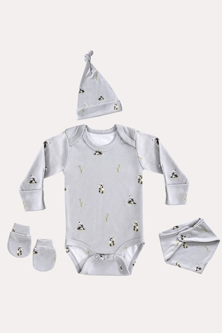 Mama Padre Panda Yenidoğan Mini Set - 4 Parça Renkli - 861047010 Renkli
