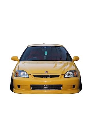 Honda Civic İes Typer Ön Ek Karlık Plastik Mat Siyah 1999 2000 2001 Makyajlı Kasa Karlık+bodykit+ek