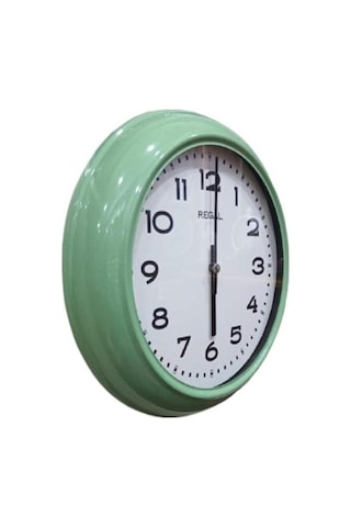 Regal 4290 Hw Özel Seri Metal Kasa Akar Sessiz Saniyeli Duvar Saati Çok Renkli