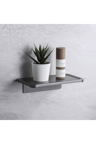 Skycity Banyo Alüminyum Kağıt Torbası - Çapraz Sınırlı İhracatlı, Delme Yok/delme İkili Kullanim, Telefon Tutucu, Modern Minimalist Tasarım G Modeli Gri Diğer