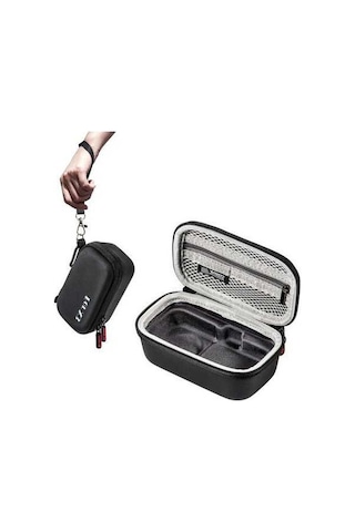 Besthome1 Insta360 X3 Siyah Pu Kamera Çantası, El Kayışı Ve Dağcı Kanca Siyah