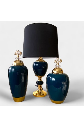 Prima Küp Abajur Set Mavi 180 122 Diğer