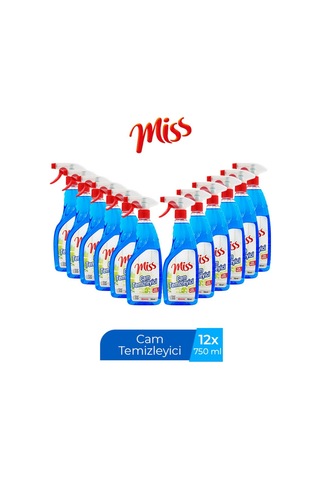 Miss Cam Temizleyici Spreyli 12 x 750 ML