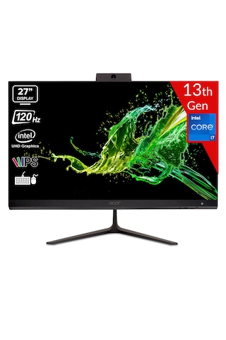 Acer C27-2E13U7UNL DQ.BMREM.003 i7-1355U 16 GB 512 GB SSD 27" Linux AIO Masaüstü Bilgisayar