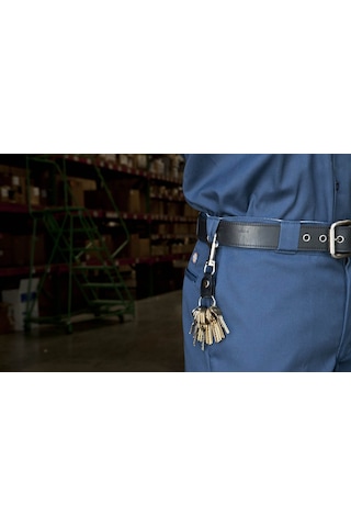 0305-907 Key-Bak Bolt Snap Deri Kayışlı Anahtarlık Halkası Çok Renkli