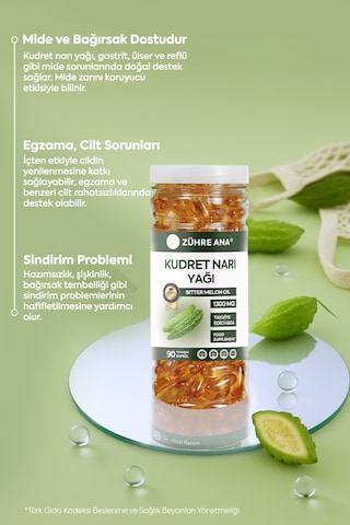 Kudret Narı Yağı Softjel 90 Kapsül 1300 Mg