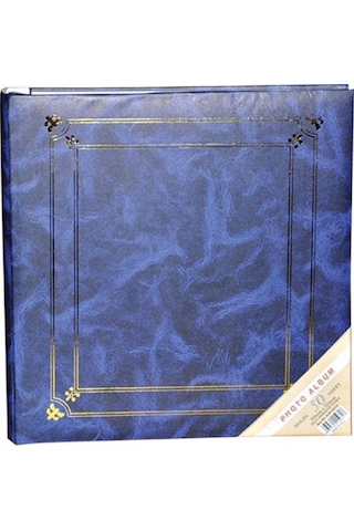 Aledo 50 Yaprak 100 Sayfa 31x32cm Yapışkanlı Fotoğraf Albümü-mavi