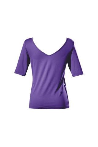 Bulalgiy Kadın Lila Basic Tişört - Bga782066 Lila