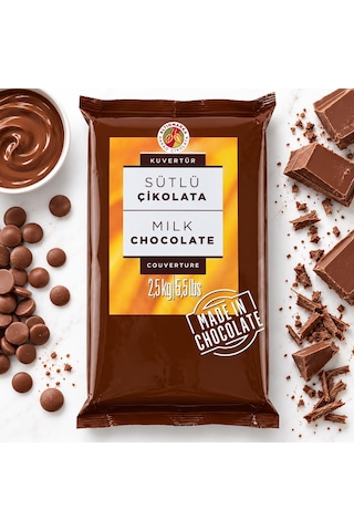 Altınmarka Sütlü Kuvertür Çikolata 2,5 Kg
