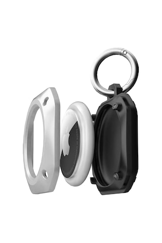 Buff Tagsafe Proshield Taşınabilir Anahtarlık Apple Uyumlu AirTag Kılıf White
