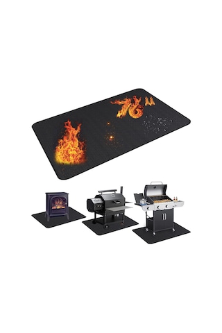 Ubeesize Büyük Izgara Altı Pedi, 193x122 Cm, Çift Taraflı Yanmaz, Yağ Geçirmez Su Geçirmez Bbq Mat Sku: Smgstka136c9c0ef Bakır