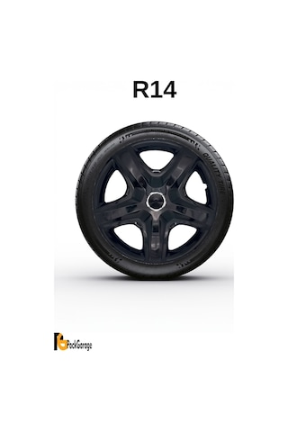 Suziki Liana 14'' İnç Jant Kapağı 4 Adet Siyah S103