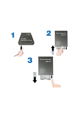 Alfais 4359 Pcmcia To Usb Hafıza Kart Okuyucu Çevirici Adaptör