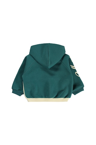 Civil Baby Kapüşonlu 6-18 Ay Sweatshirt - Yeşil Zümrüt Yeşili