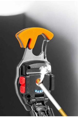 Toptan Bulurum Yeni Nesil Kamp Feneri Çok Fonksiyonlu Fener Anahtarlık Usb Çakmaklı Cam Kırıcı Kemer Kesici Açacak Renkli 11632769
