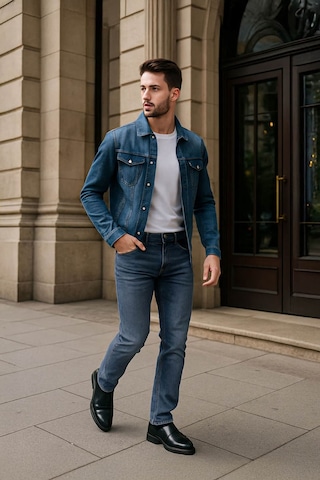 Banny Jeans Erkek Likralı Regular Fit Düz Jean Pantolon Mavi Mavi
