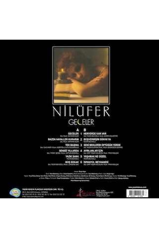 Nilüfer - Geceler Renkli Plak