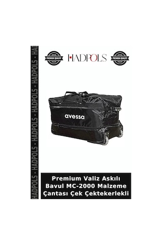 Premium Valiz Askılı Bavul Mc-2000 Malzeme Çantası Çek Çektekerlekli