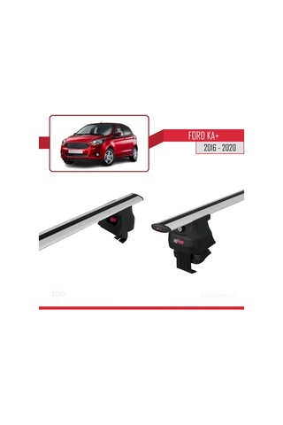 Ford Ka + 2016-2020 Arası İle Uyumlu Ace-4 Ara Atkı Tavan Barı Gri