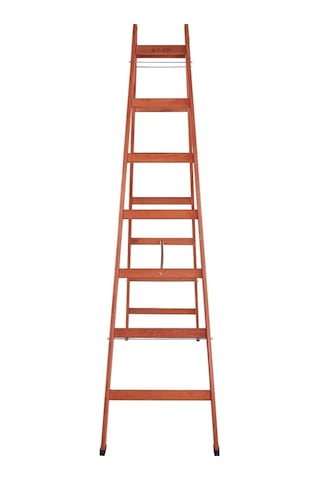 Step 7 Basamaklı Çift Çıkışlı Ahşap Merdiven Yükseklik 2.30 M