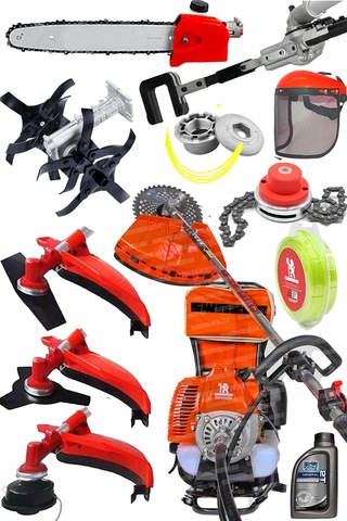 Swazer SGT-SBGS12PRO S12 Pro 4x4 HP 2T Sırt Tırpan 12 Parça Aparat