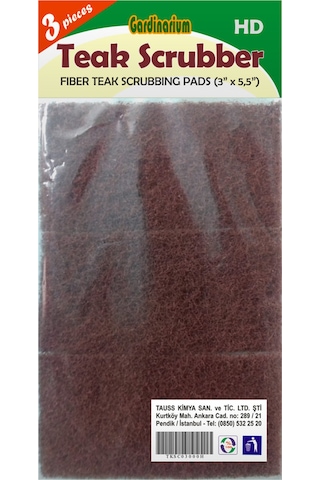 Gardinarium TEAK SCRUBBER / HD (Tik Temizleme Pedi) 3'lü paket