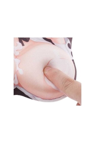 Besthome1 Gençsin Etki 3d Seksi Silikon Mousepad Oyun Yumuşak Bilek Desteği Anime Masa Bilek Dinlenme Fare Mat Pembe Mavi Pembe & Mavi