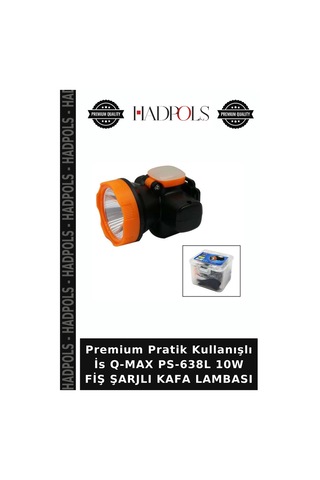Premium Pratik Kullanışlı İs Q-max Ps-638l 10w Fiş Şarjlı Kafa Lambası Belirtilmemis