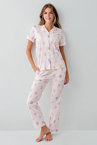 Rolypoly Kadın Pembe Gömlek Pijama Rp3809-s-v1 Pembe
