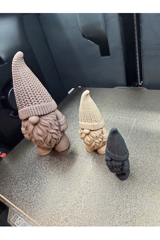 Bezos Üç Parçalı Noel Cücesi Figür Seti Yılbaşı Dekoratif Gnome Ob Standart