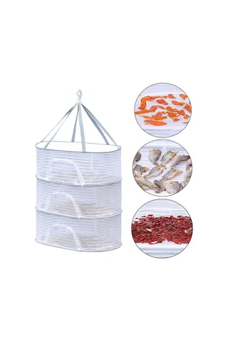 Novahub Suntek 3-katlı Kurutma Ağı, 40x60cm Balık-sebze Netleştirme