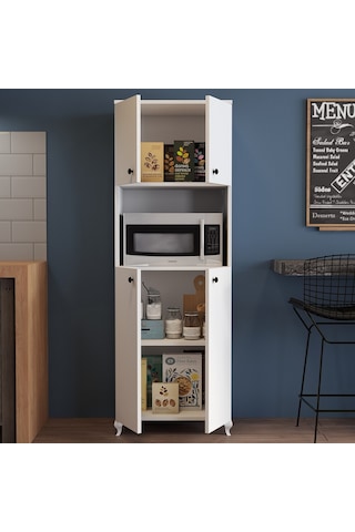 Moxen Beyaz Mikrodalga Fırın Dolabı Mfd1001Byz