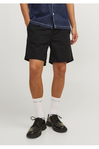 Jack & Jones Erkek Keten Karisimli Jogger Sort - Jaiden 12248629 Black Vizon