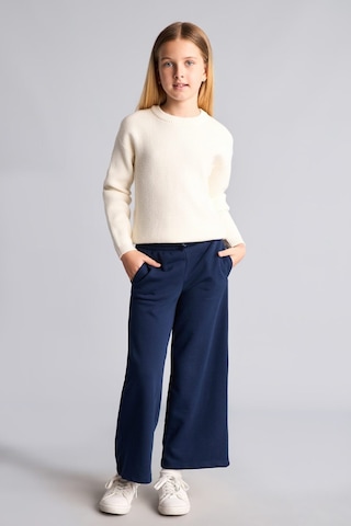 Defacto Beli Bağcıklı Wide Leg Eşofman Altı Kız Çocuk I2264a826aunv244 Lacivert-nv244