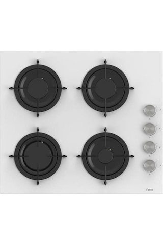Ferre D064 - CS206 - XE63CB Fryart Beyaz Ankastre Set